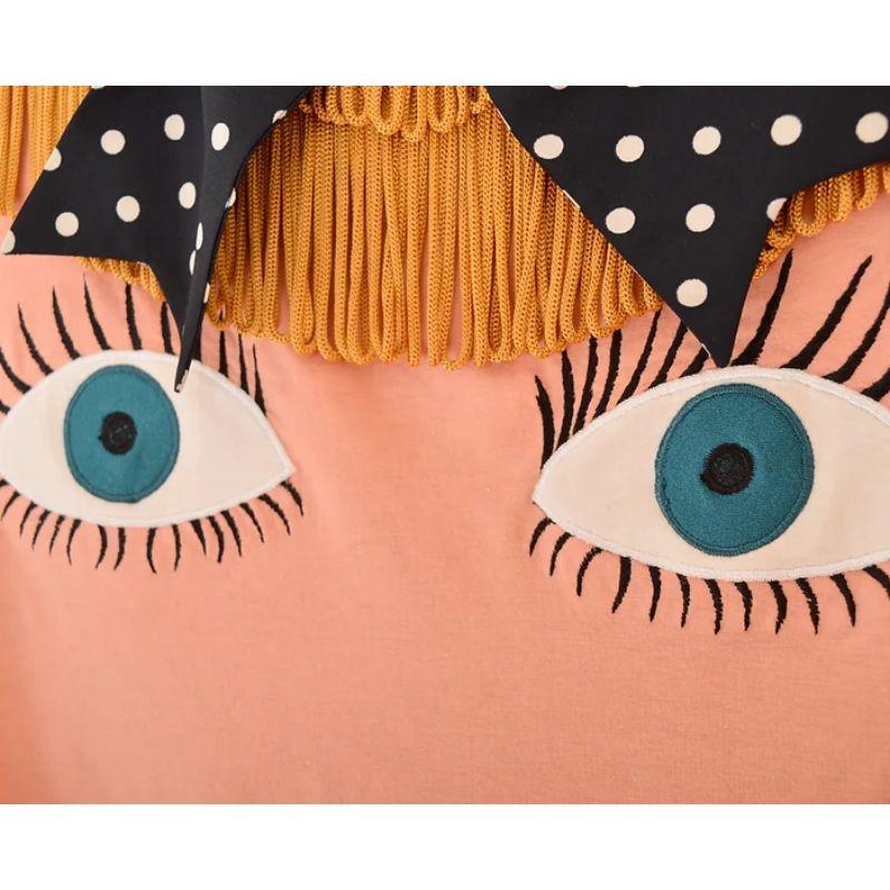 Orange 1989 Archival Moschino Couture 'Blow Up Doll' Appliqué Vest Top en vente