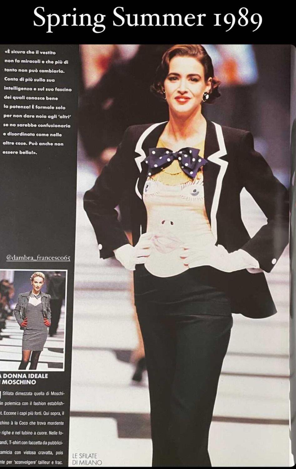 1989 Archival Moschino Couture 'Blow Up Doll' Appliqué Vest Top en vente 1