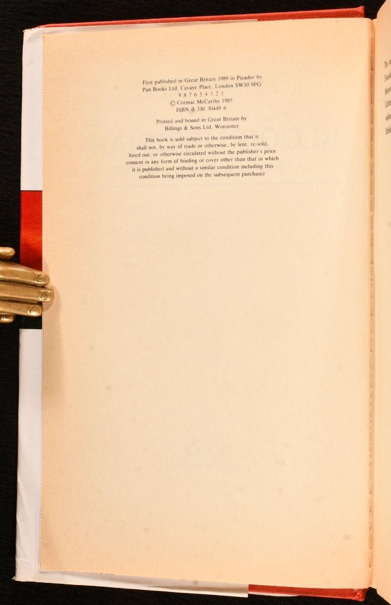 Paper 1989 Blood Meridian; or, The Evening Redness in the West For Sale