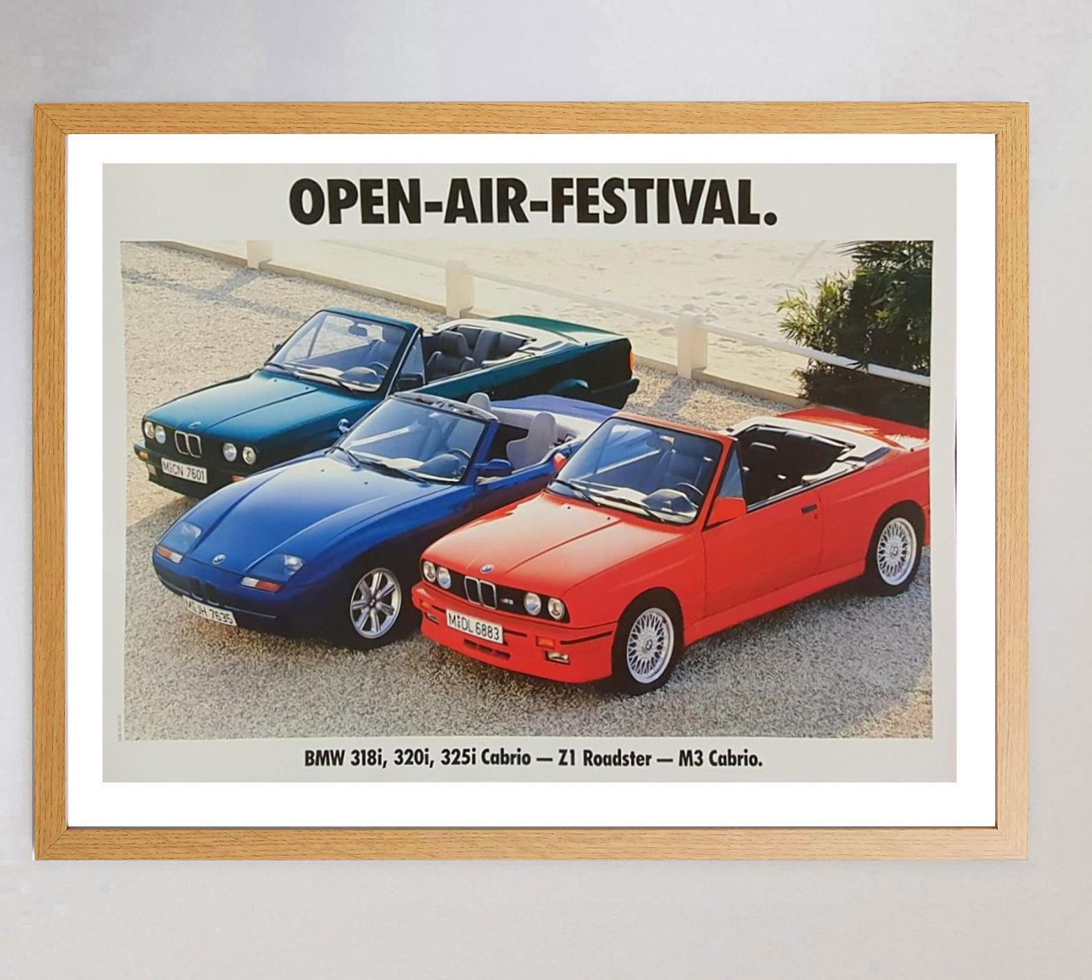 1989 BMW – Open Air Festival, Original-Vintage-Poster (Deutsch) im Angebot