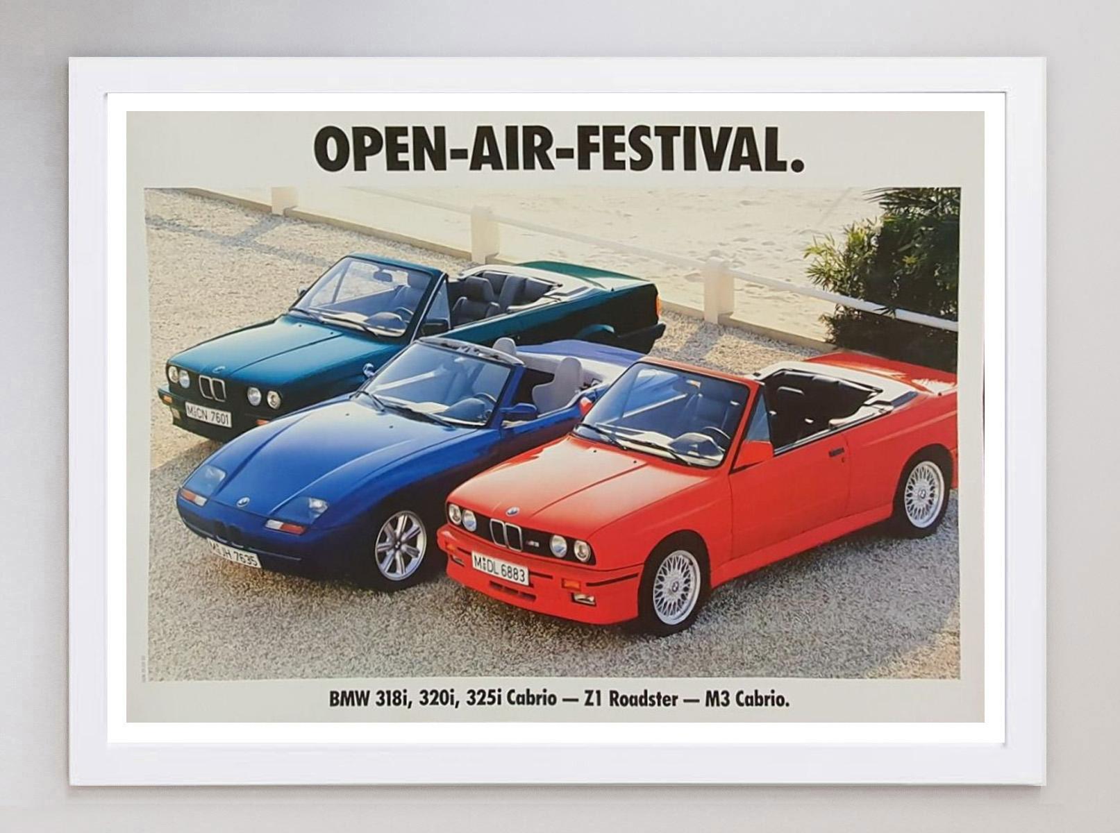 1989 BMW – Open Air Festival, Original-Vintage-Poster im Zustand „Gut“ im Angebot in Winchester, GB