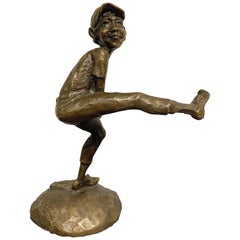 1989 Bronze Baseball Player by Mark Hopkins 508/2500