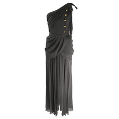 Conjunto de noche de seda de inspiración griega Chanel 1989
