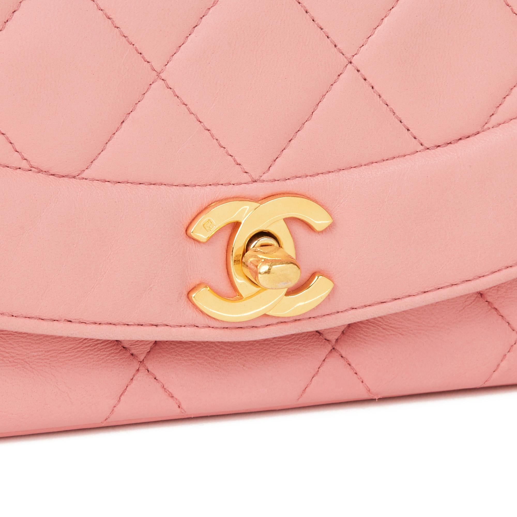 chanel diana bag pink
