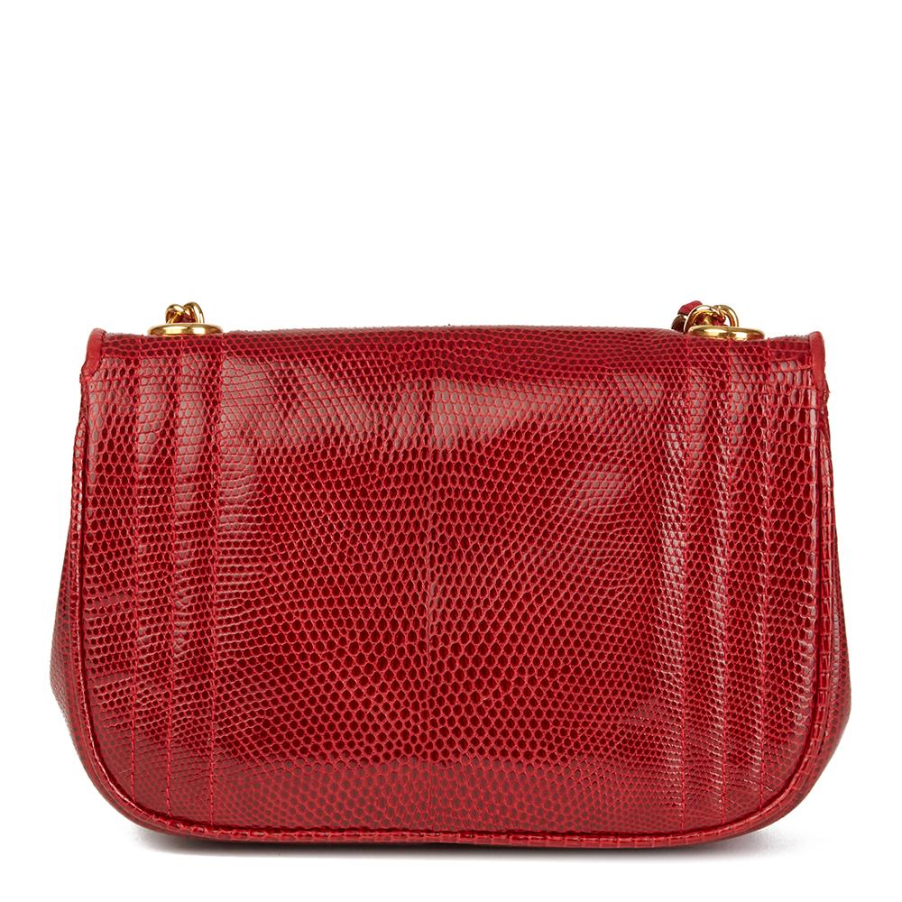 chanel lizard flap bag