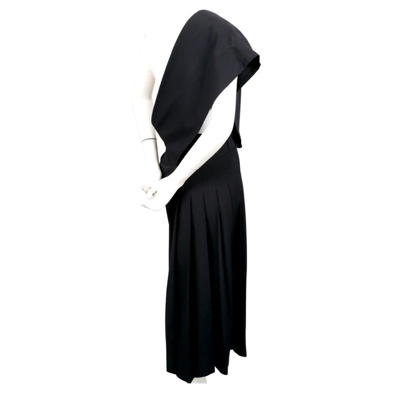 COMME des GARCONS Sheer docking one belt one piece dress Navy S