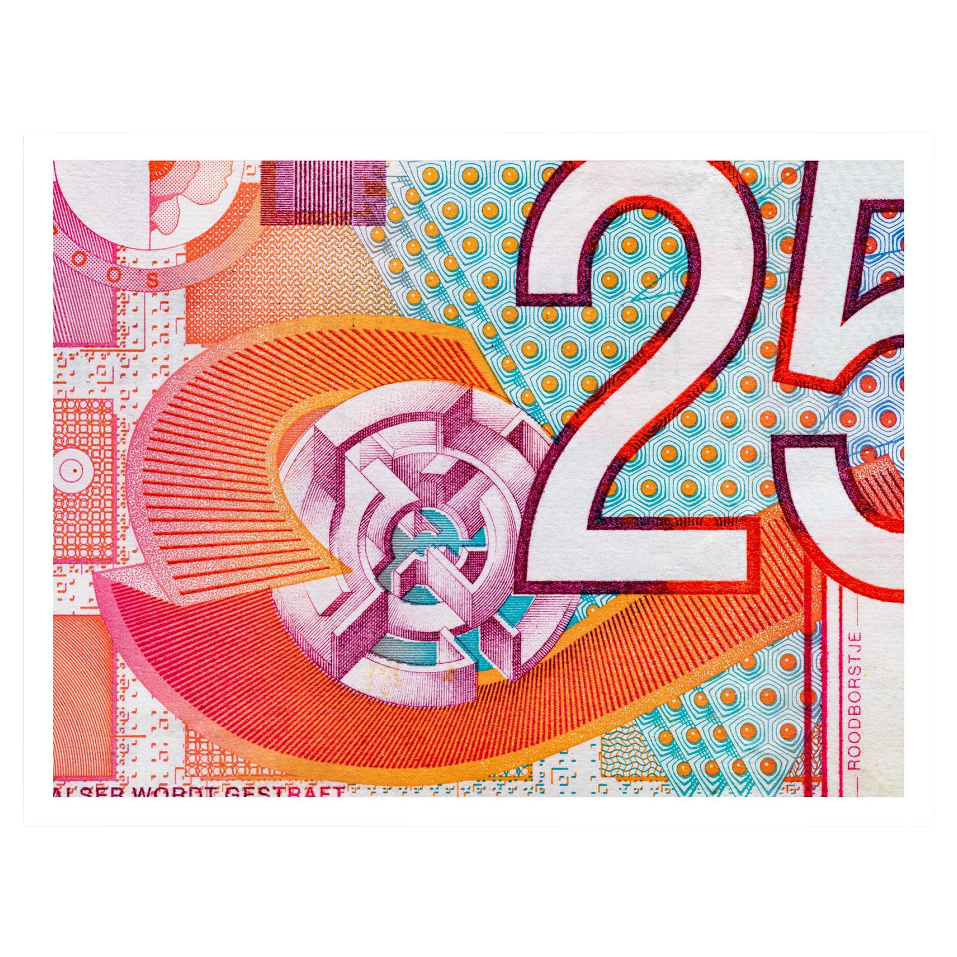 "1989 Dutch 25 Gulden" Macro Photograph by Don Hamerman For Sale