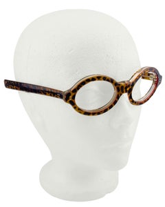 1989 Francois Pinton Faux Tortoise Oval Glass Frames