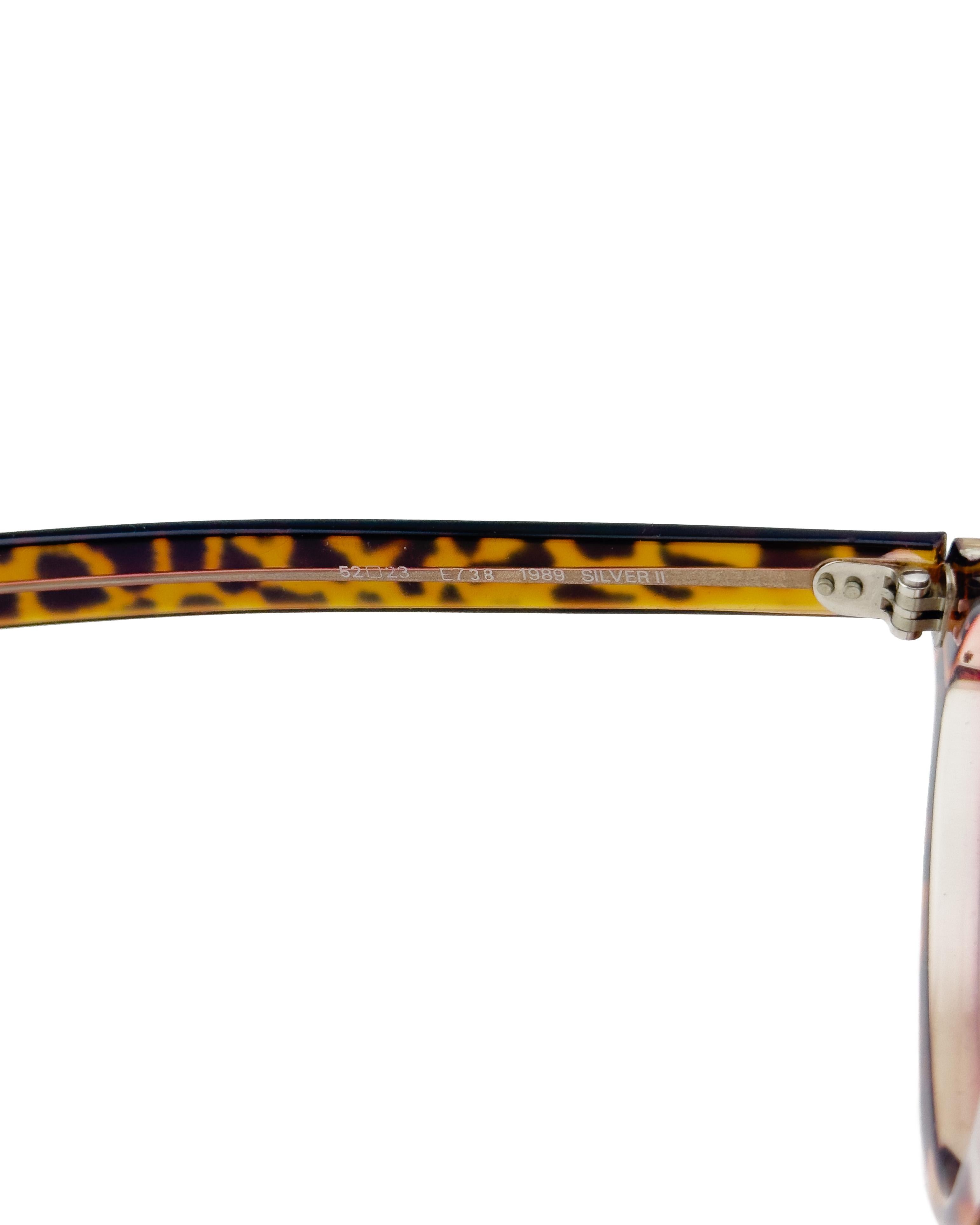 Women's or Men's 1989 Francois Pinton Faux Tortoise Oval Glass Frames For Sale