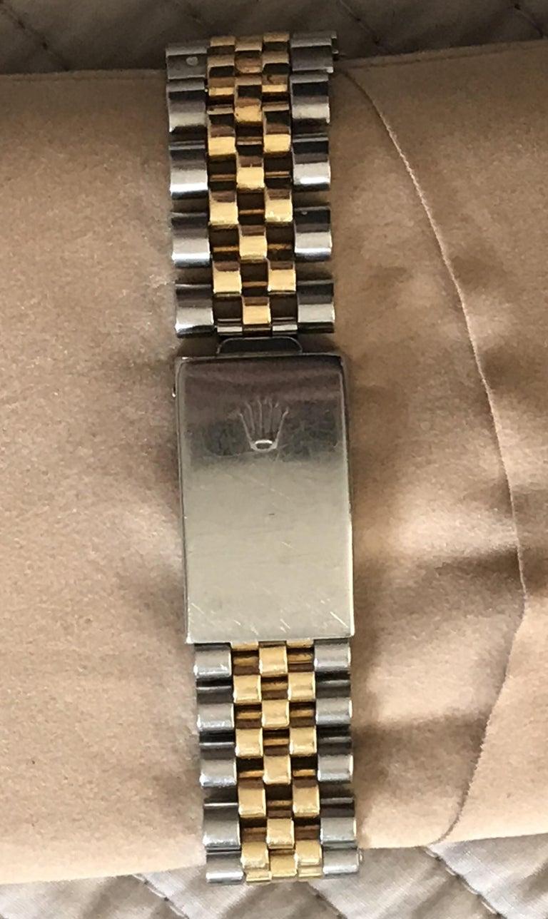 Montre-bracelet Rolex GMT Master II bi métallisée or et acier, boîte et papiers d'origine, 1989 en vente 5