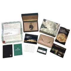 1989 Full Set Rolex GMT Master II Bi Metal Gold Steel Wristwatch Box Papers Etc