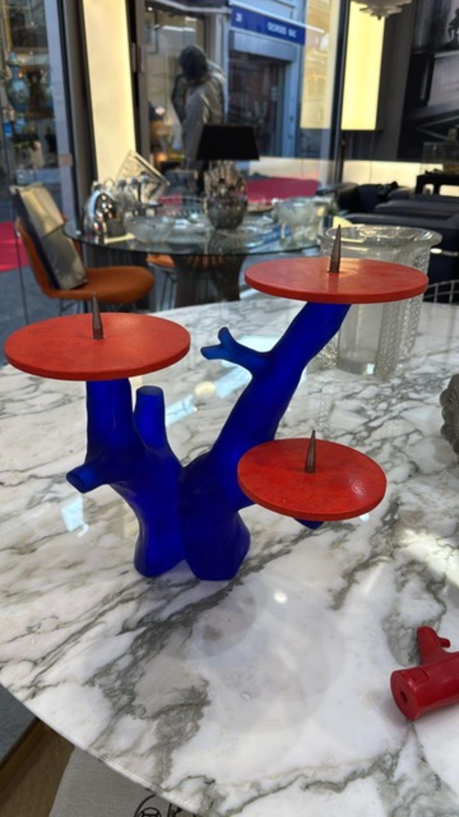 XX secolo 1989- Garouste and Bonetti per Daum, candelabro di Trapani in vendita