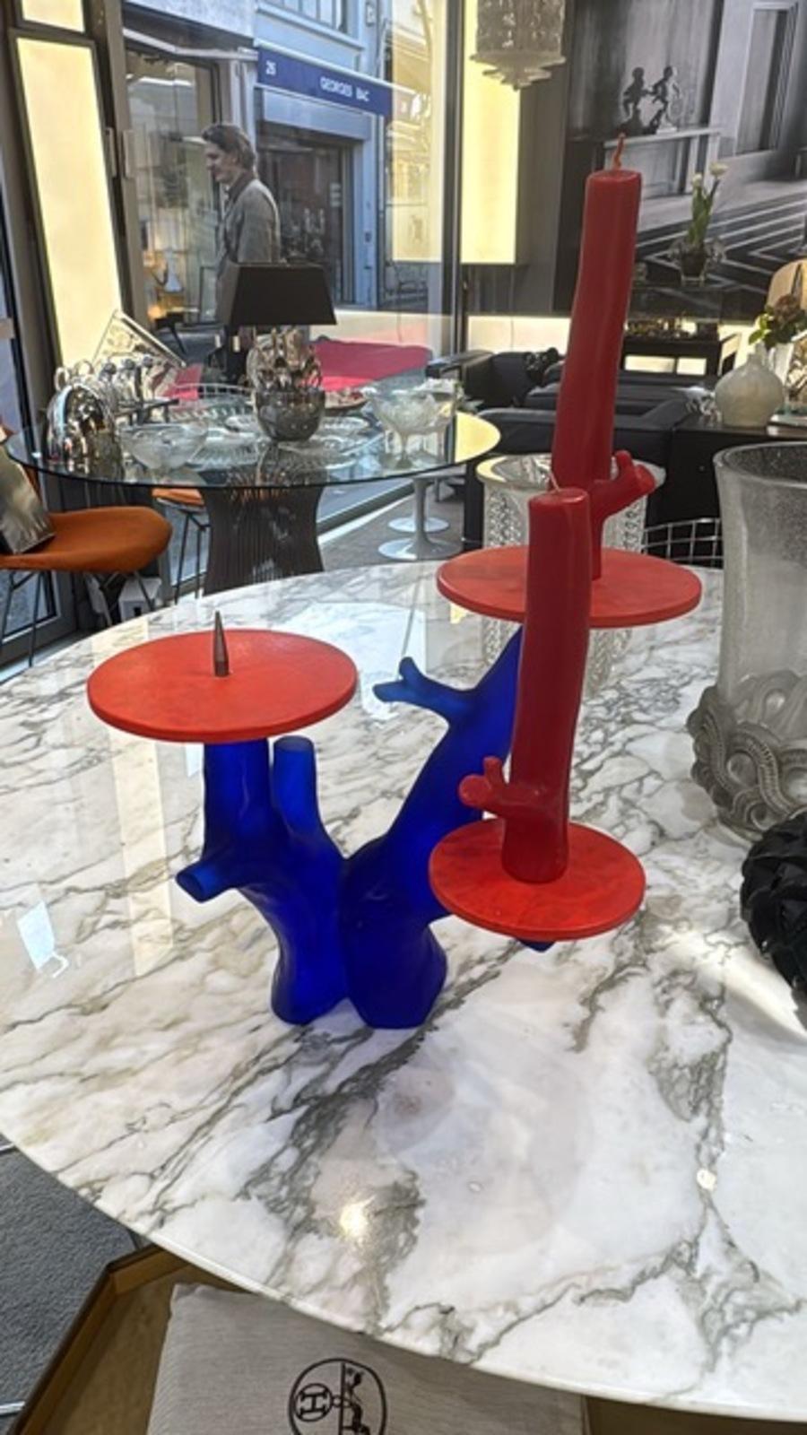 Vetro 1989- Garouste and Bonetti per Daum, candelabro di Trapani in vendita