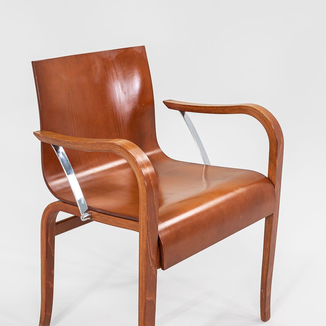 1989 Ginotta Bentwood Arm Chair by Enrico Franzolini for Crassevig / Knoll In Good Condition For Sale In Philadelphia, PA