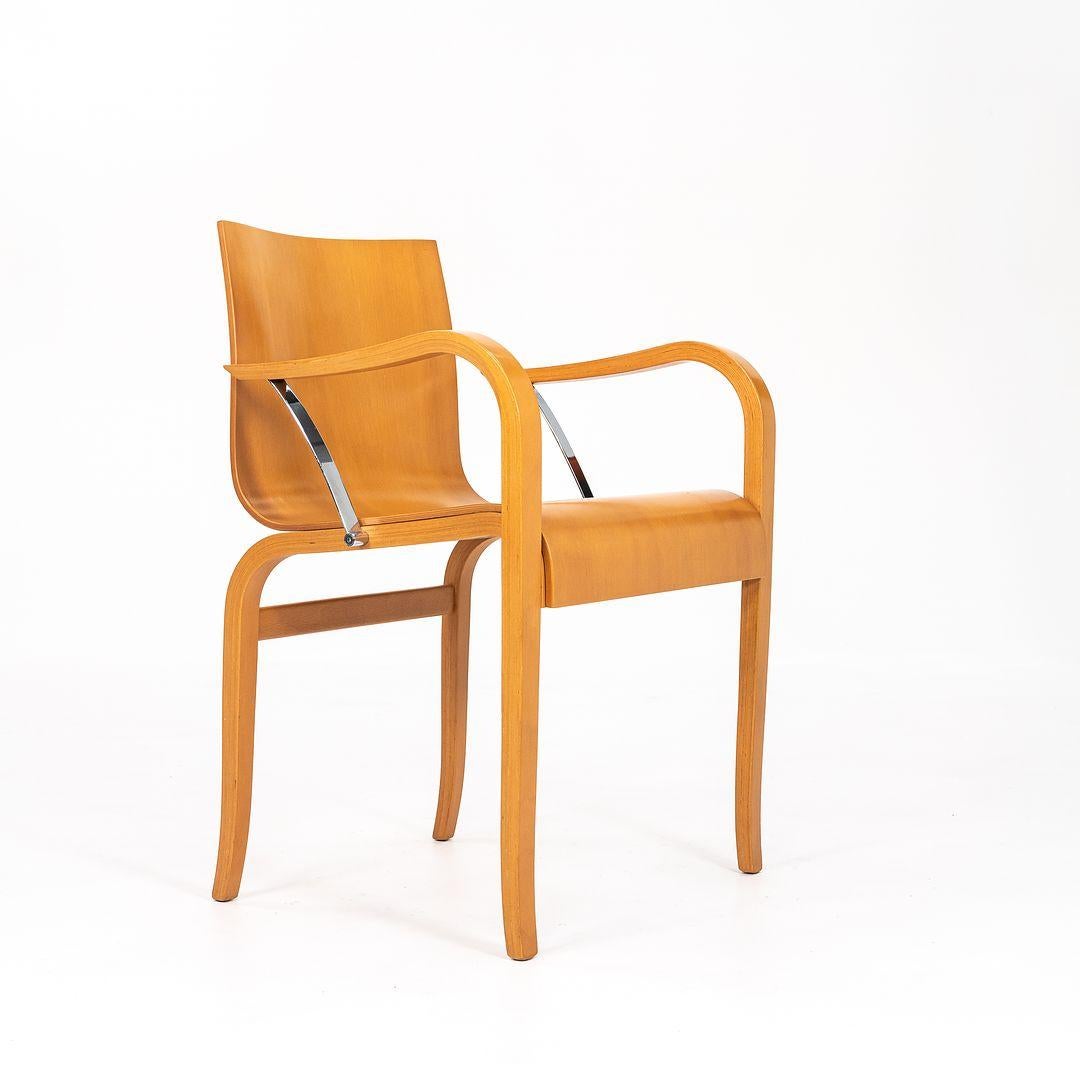 1989 Sillón Ginotta de madera curvada de Enrico Franzolini para Crassevig / Knoll finales del siglo XX en venta