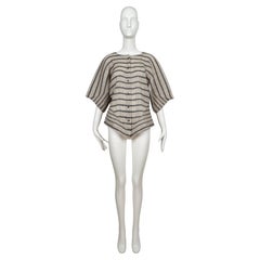 1989 ISSEY MIYAKE Gestreiftes und plissiertes Laufstegtop - Irving Penn Campaigner