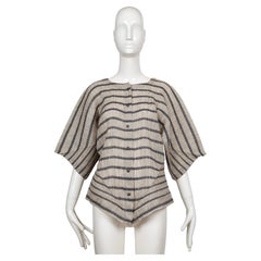 1989 ISSEY MIYAKE Gestreiftes und plissiertes Laufstegtop - Irving Penn Campaigner