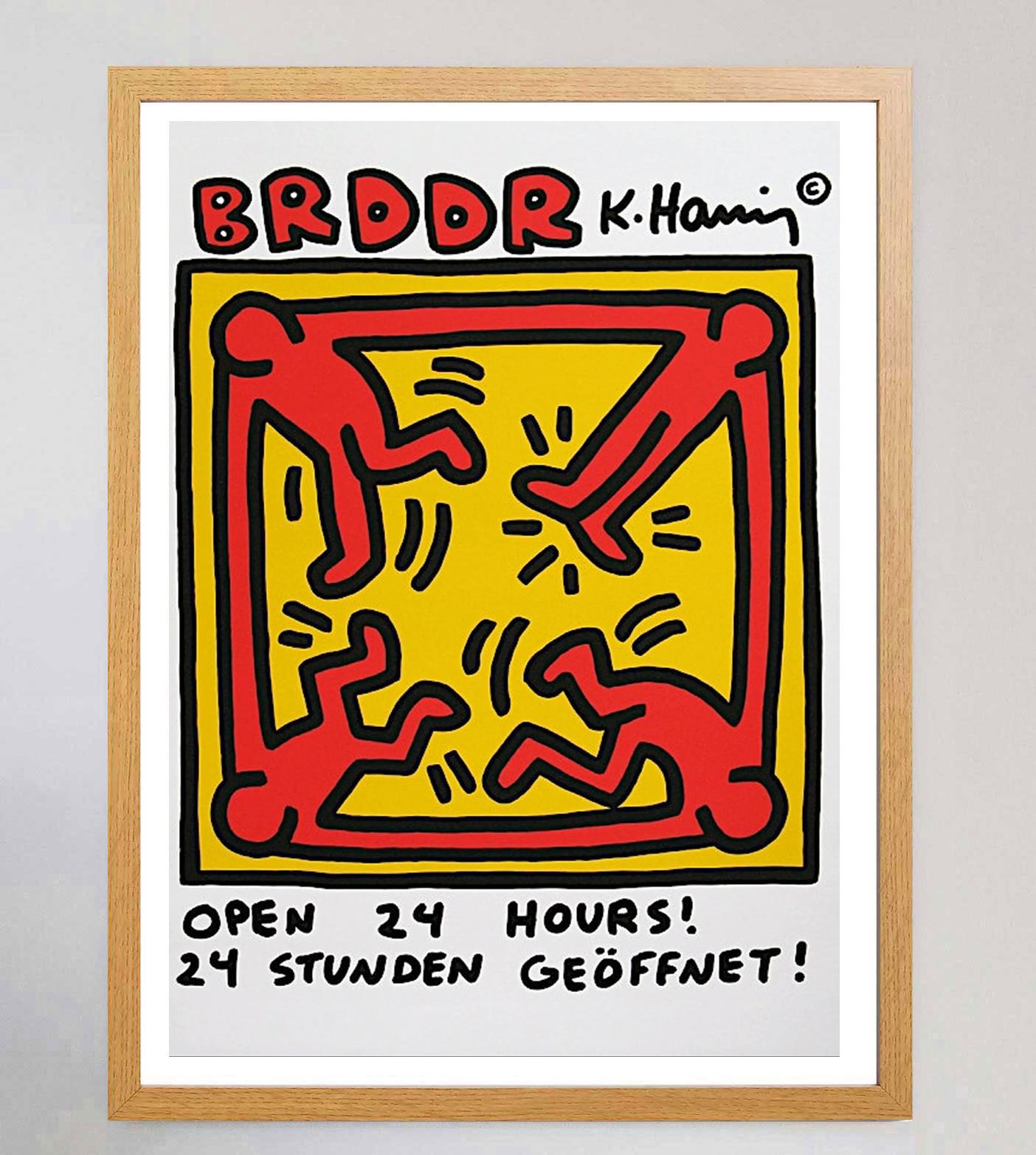 German 1989 Keith Haring - Brddr Original Vintage Poster