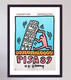 1989 Keith Haring - Pisa 89 Original Vintage Poster