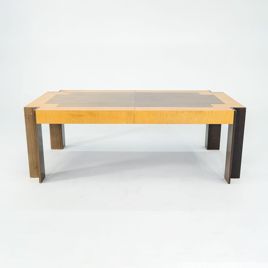 1989 Leon Rosen für Pace Collection Medina Esstisch mit zwei Blättern 84-121in (Moderne) im Angebot