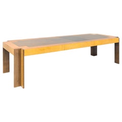 1989 Leon Rosen para Pace Collection Mesa de comedor Medina con dos hojas 84-121in