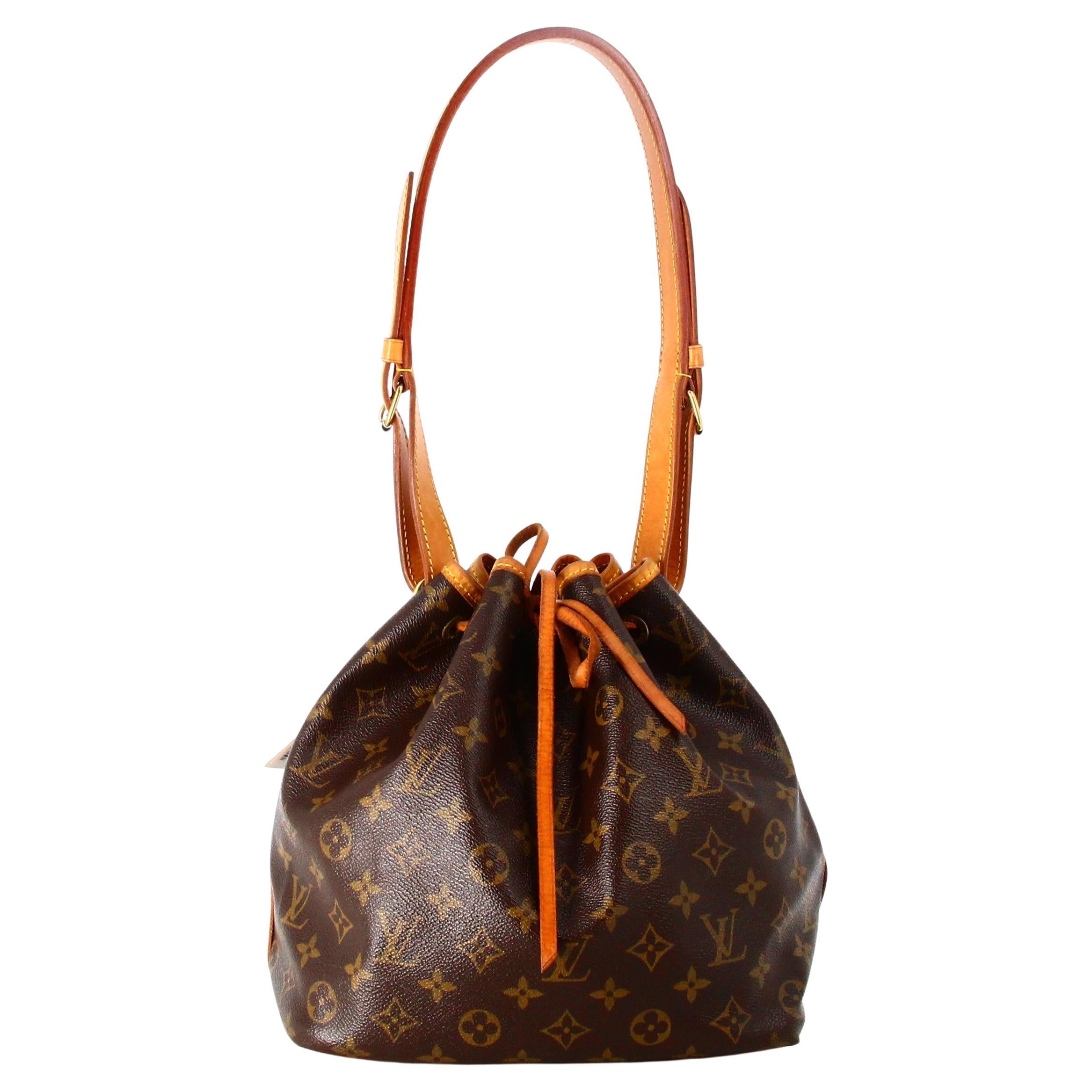 1989 Louis Vuitton Canvas Monogram Noe Handbag For Sale