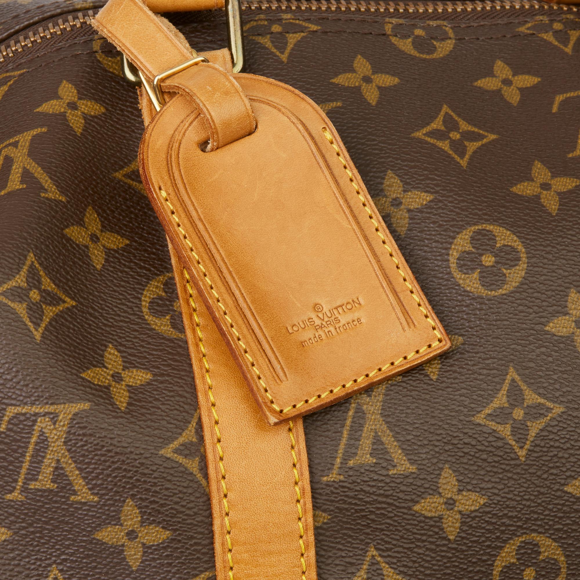 Women's or Men's 1989 Louis Vuitton Hand-painted  Paper Plane$ Monogram Coated Canvas Keepall 50
