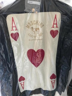 Vintage 1989 Moschino Couture Ace of Hearts Jacket