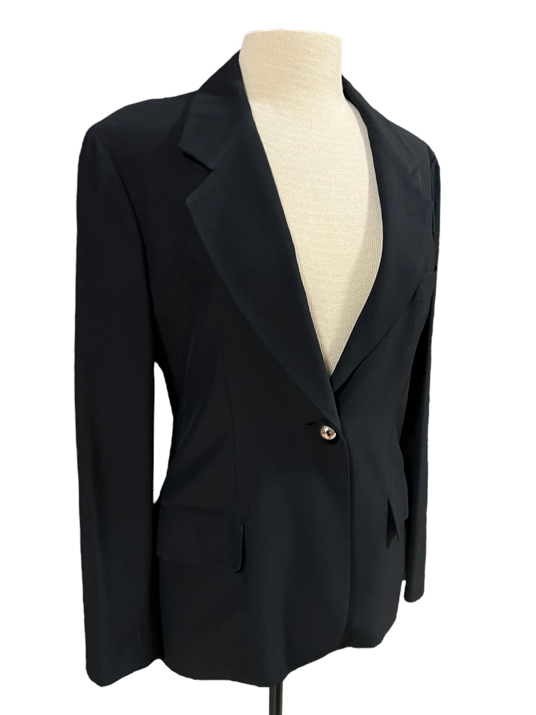 Beige 1989 Moschino Couture Vintage Playing Card Blazer