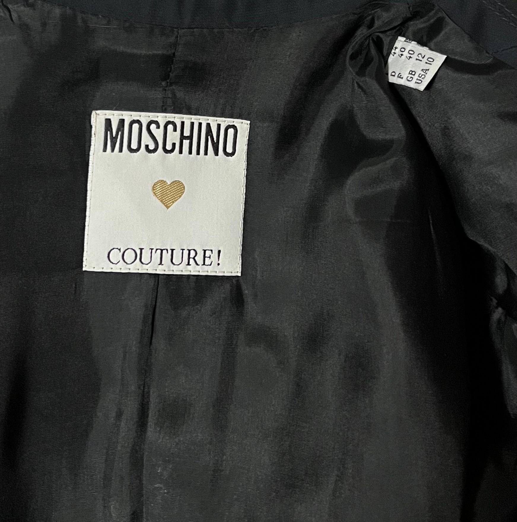 1989 Moschino Couture Vintage Playing Card Blazer 4