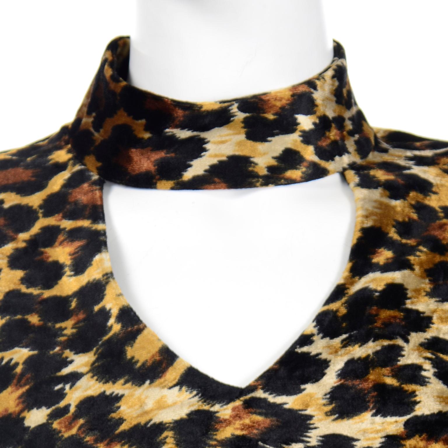 Fall Winter 1988/89 Patrick Kelly Vintage Leopard Print Bodycon Runway Dress For Sale 2