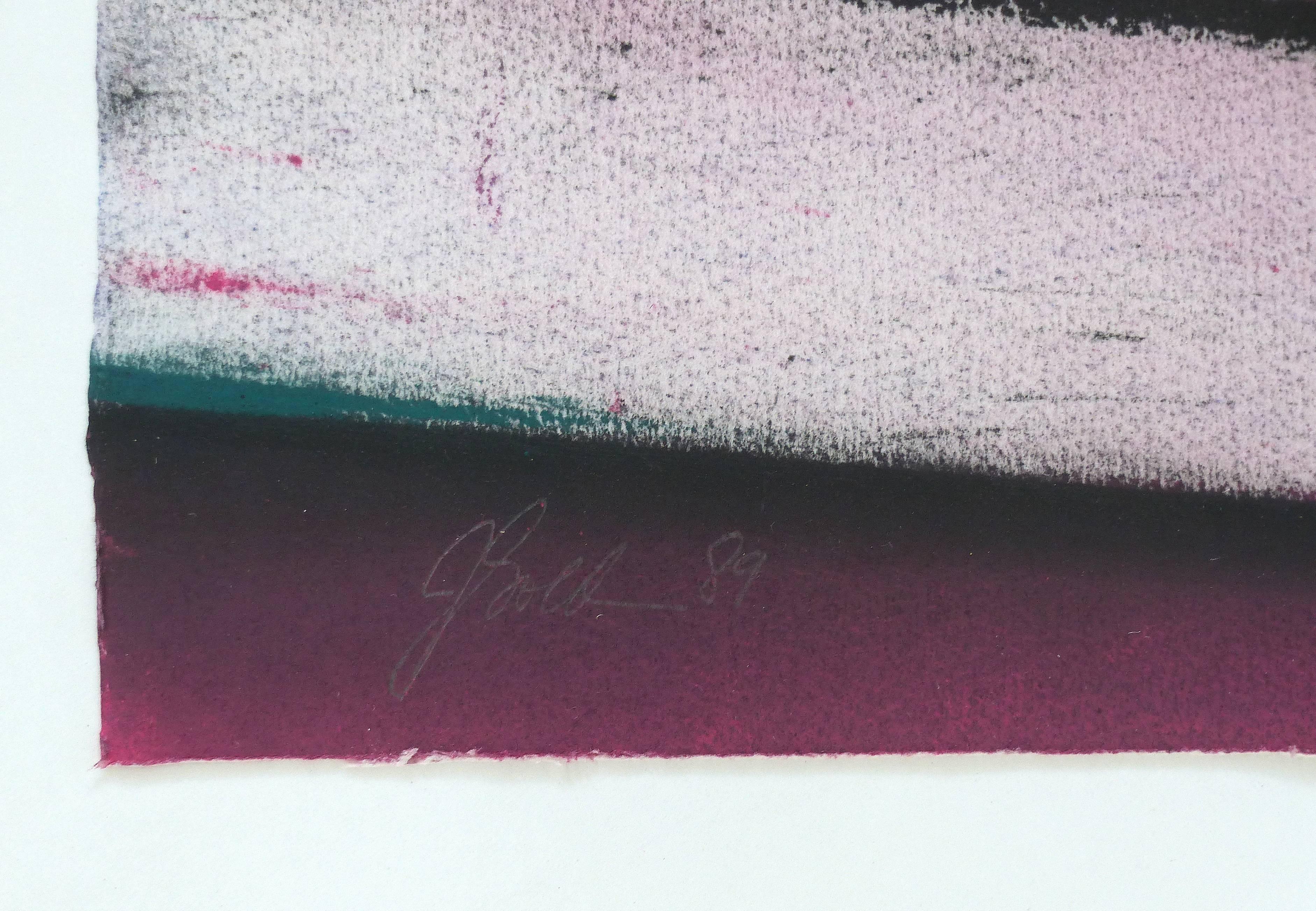 1989 Peinture postmoderne à base de techniques mixtes

L'œuvre proposée à la vente est un mixed-media postmoderne de 1989 avec une grande composition et des couleurs saturées sur papier. Le mélange d'acrylique et de pastels est joliment présenté