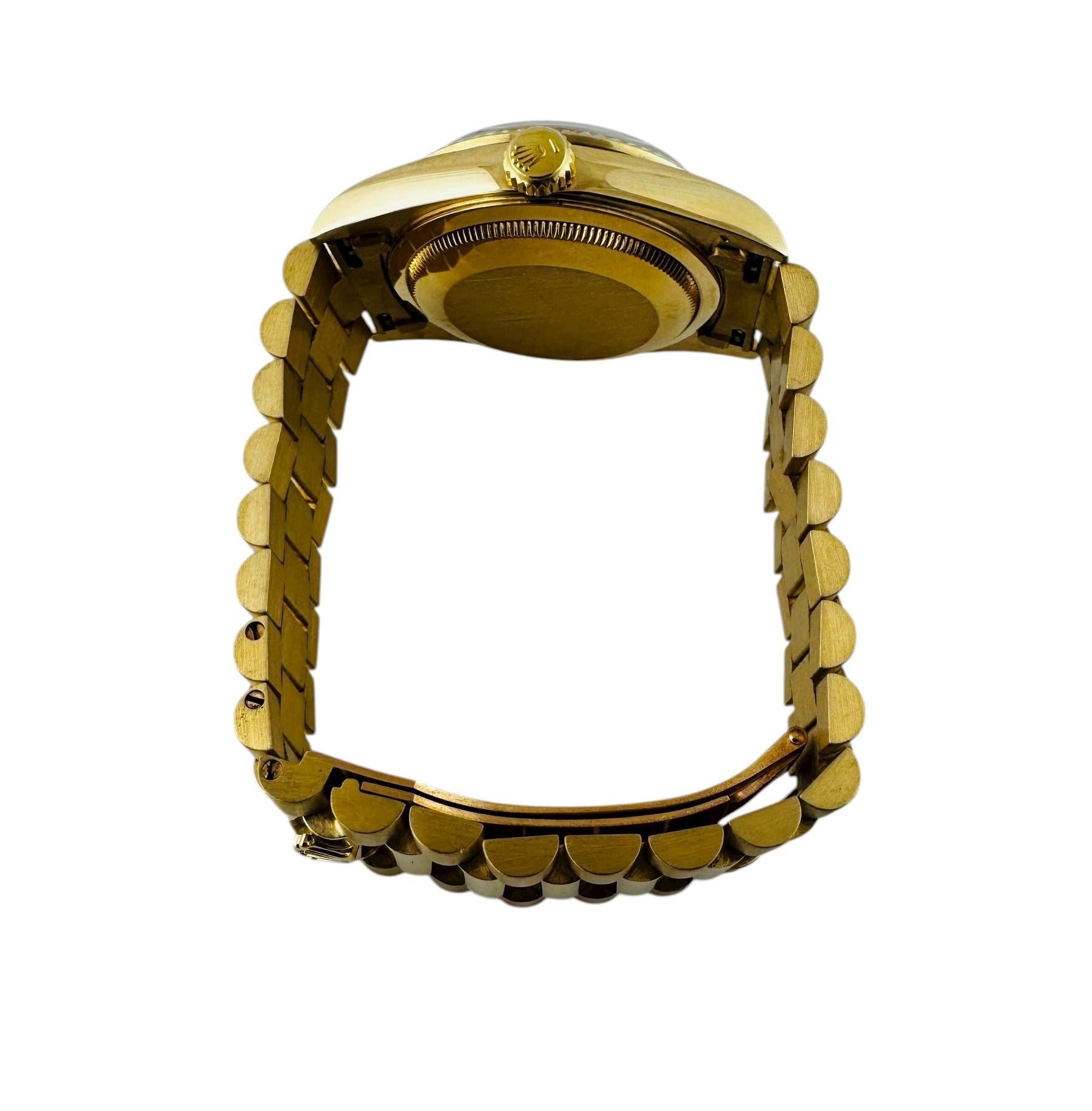 1989 Reloj de caballero Rolex President Day Date 18238 de oro amarillo de 18 quilates #23710 en venta 5