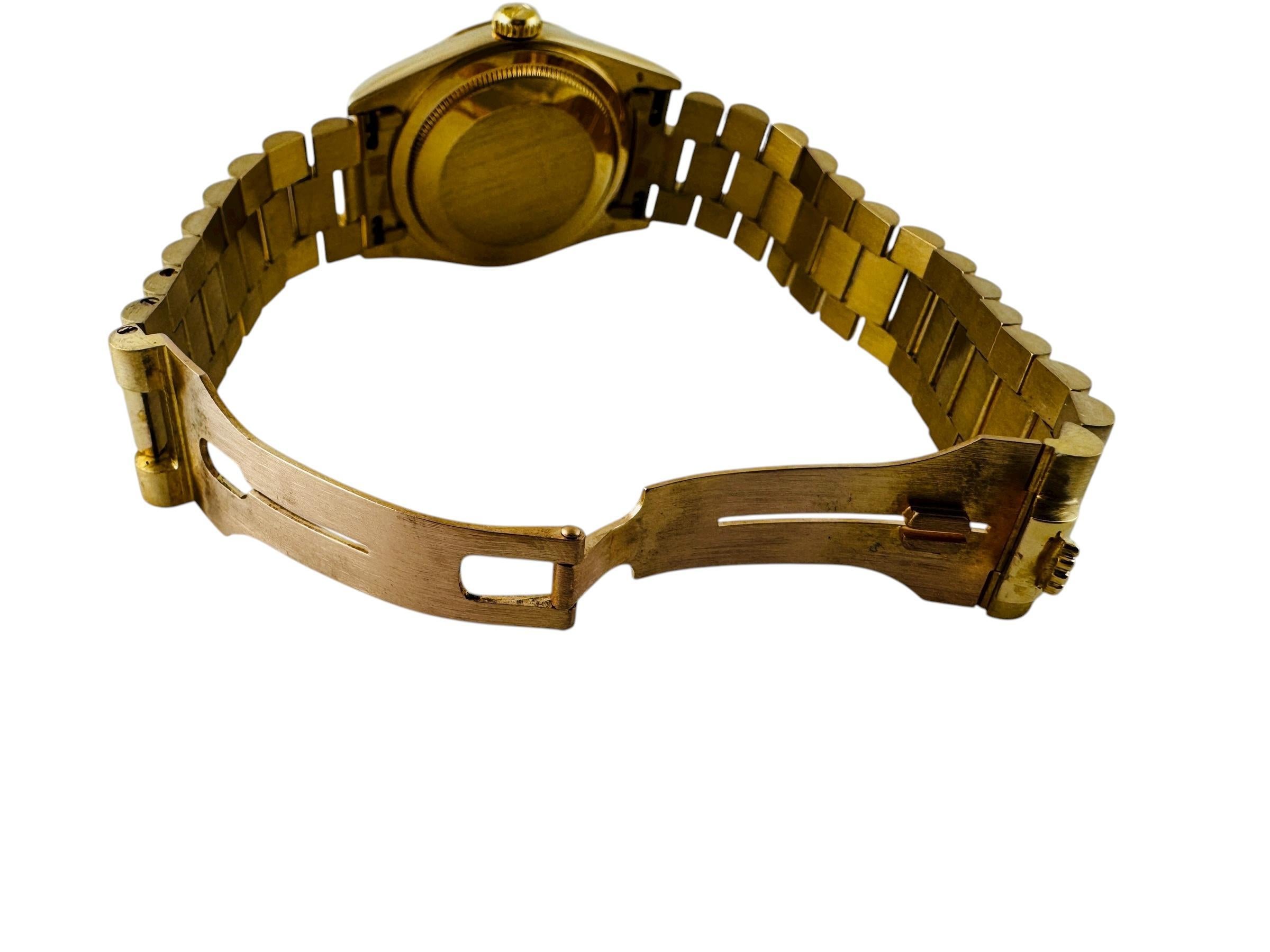 1989 Reloj de caballero Rolex President Day Date 18238 de oro amarillo de 18 quilates #23710 en venta 10