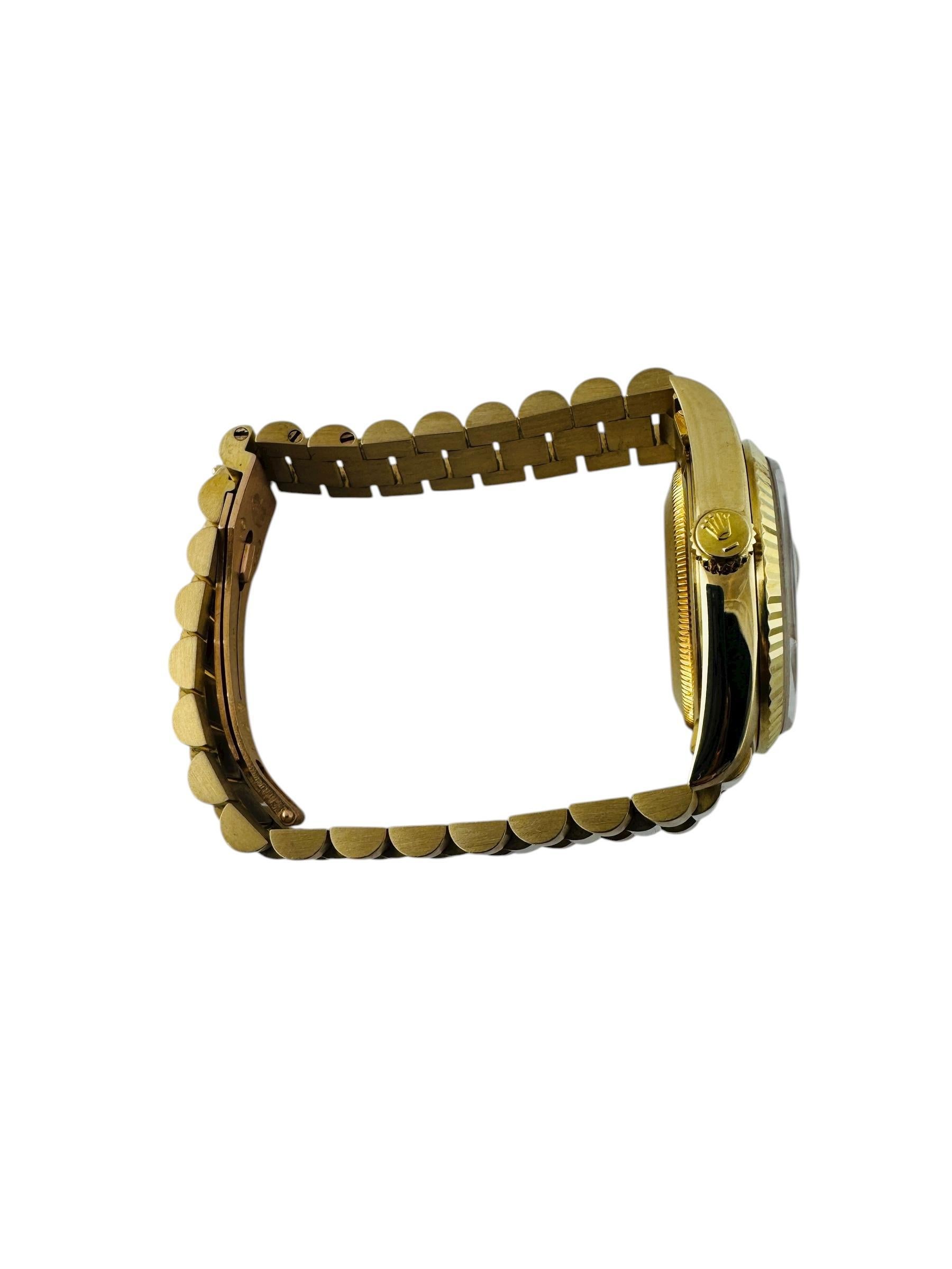 1989 Reloj de caballero Rolex President Day Date 18238 de oro amarillo de 18 quilates #23710 en venta 4