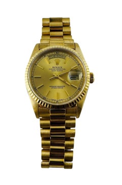 1989 Rolex 18K Yellow Gold President Day Date 18238 Men's Watch #23710