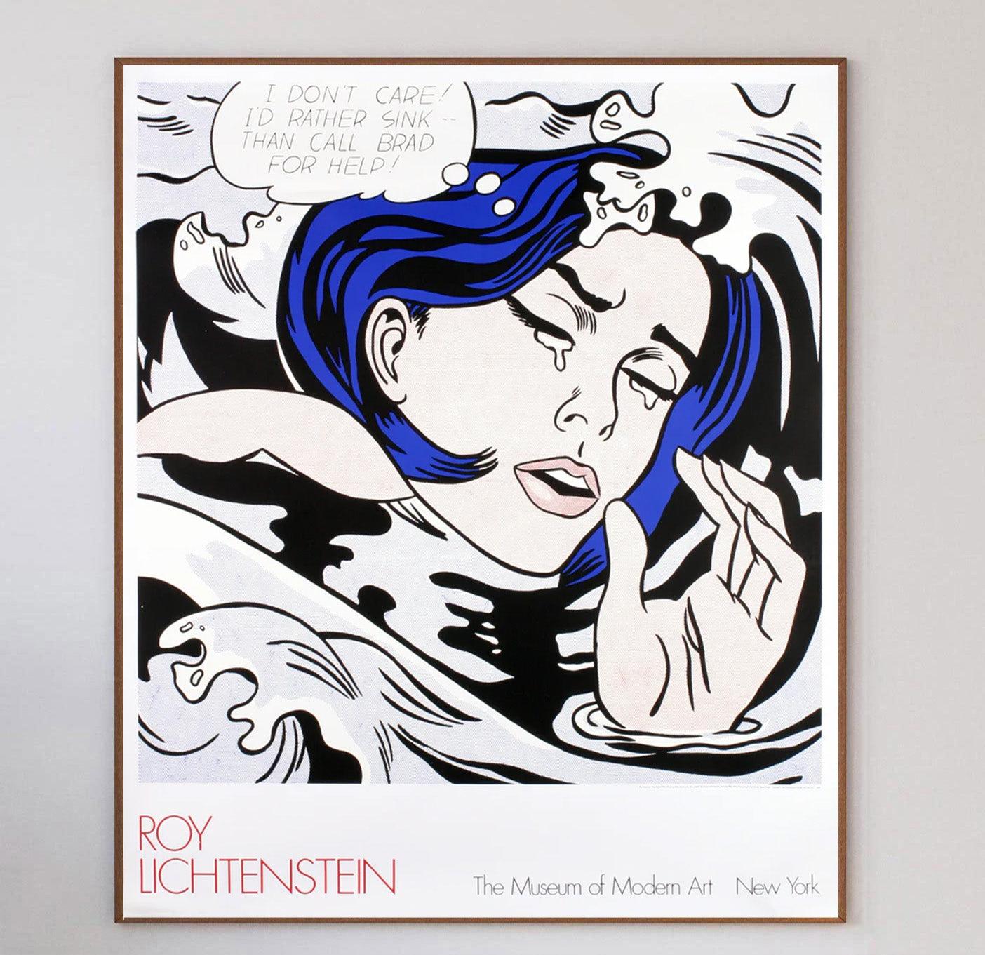 A beautiful and exceptionally rare piece, this poster was produced for the Museum of Modern Art in New York, or MoMA to promote the artwork 