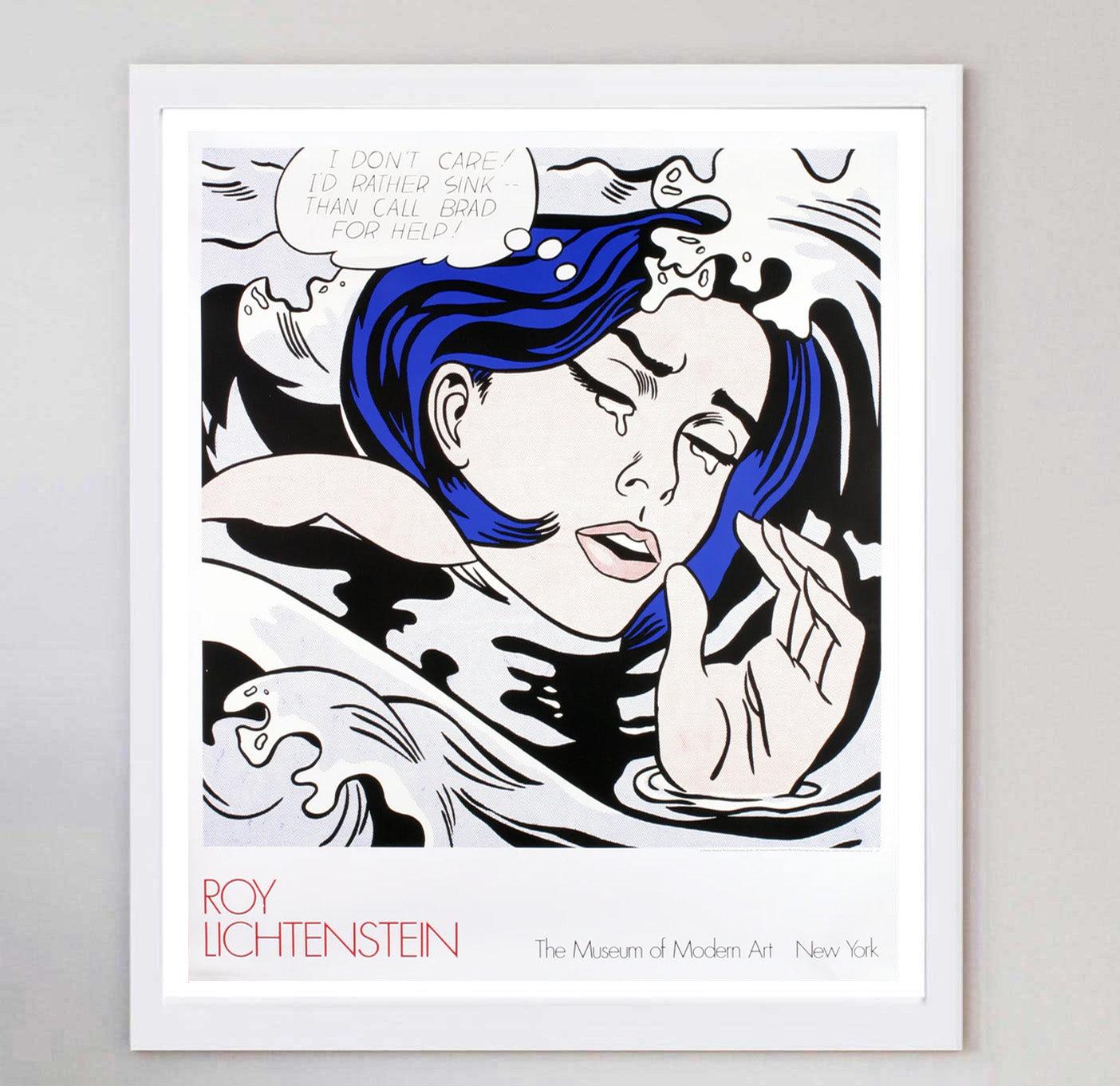 American 1989 Roy Lichtenstein - Drowning Girl - Museum of Modern Art New York Poster