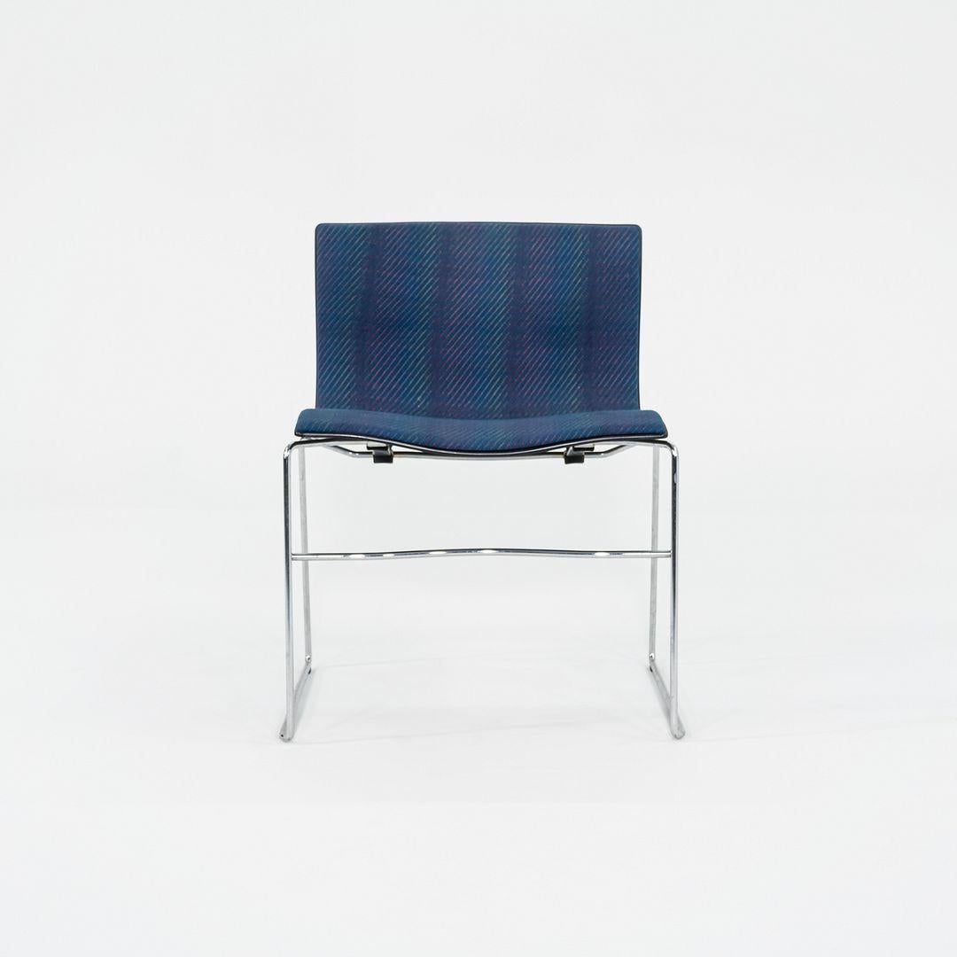Acciaio 1989 Set di sei sedie da pranzo a fazzoletto di Lella e Massimo Vignelli per Knoll in vendita