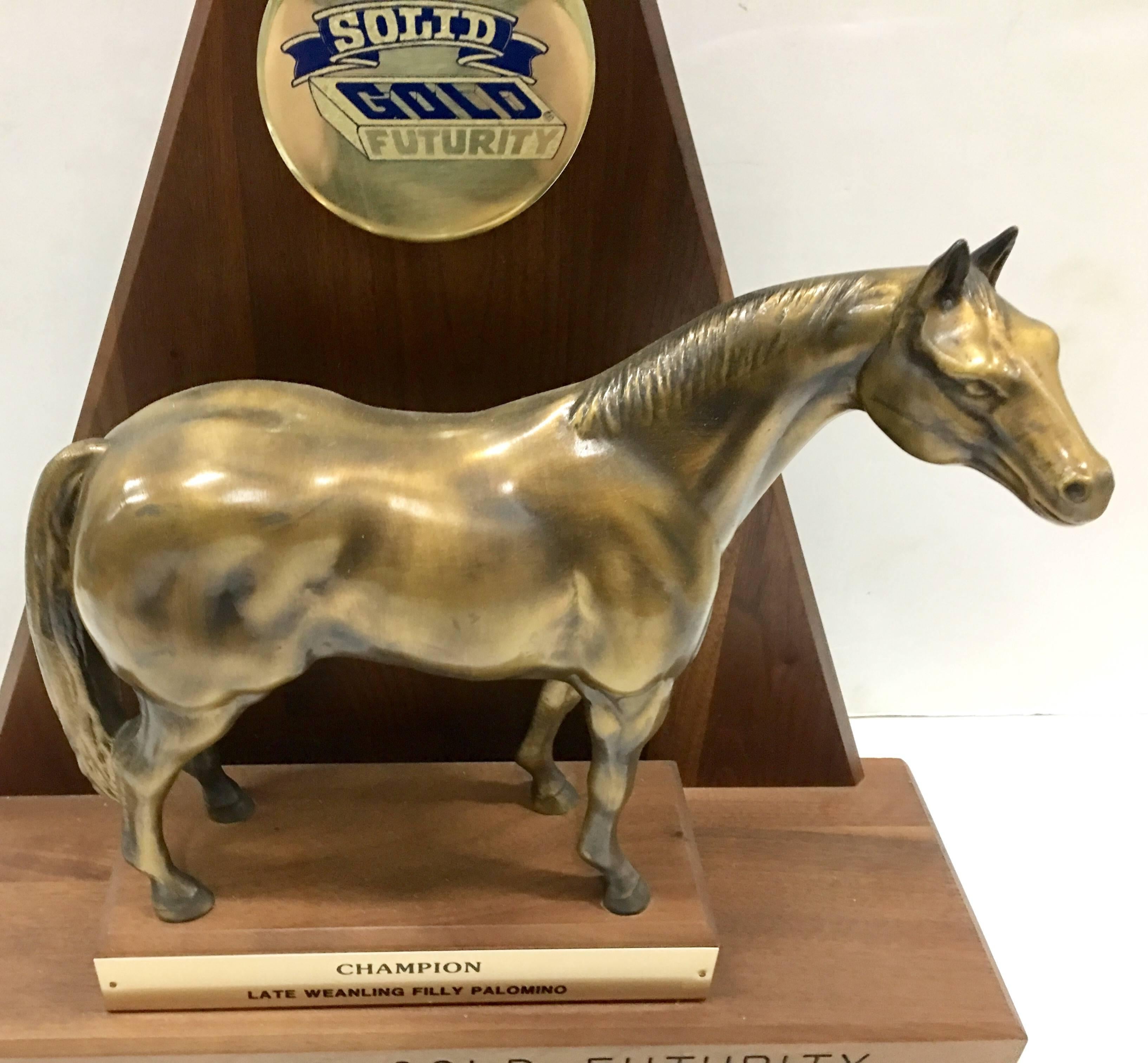 bronze horse trophy