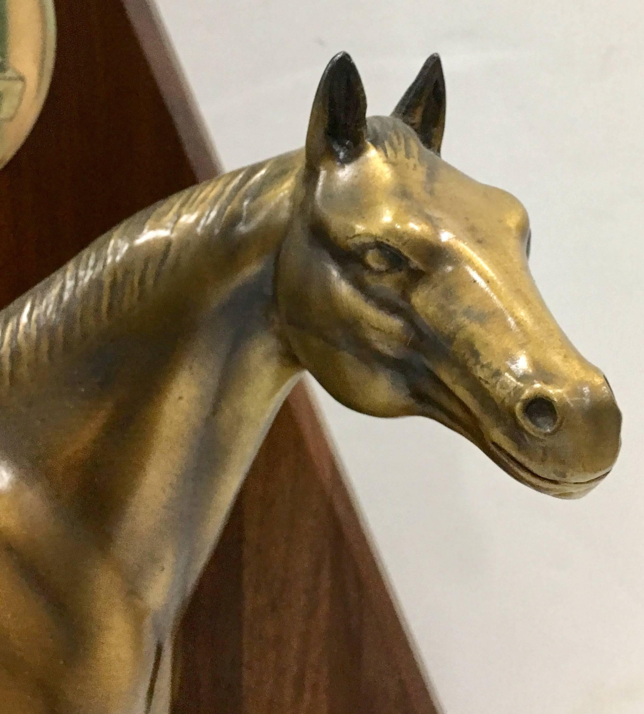 solid brass horse statue