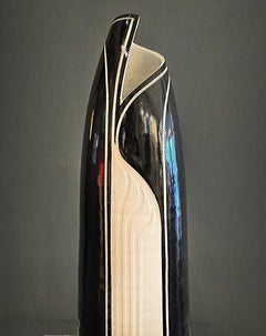 1989 Tall Memphis Milano Style Studio Pottery Bud Vase