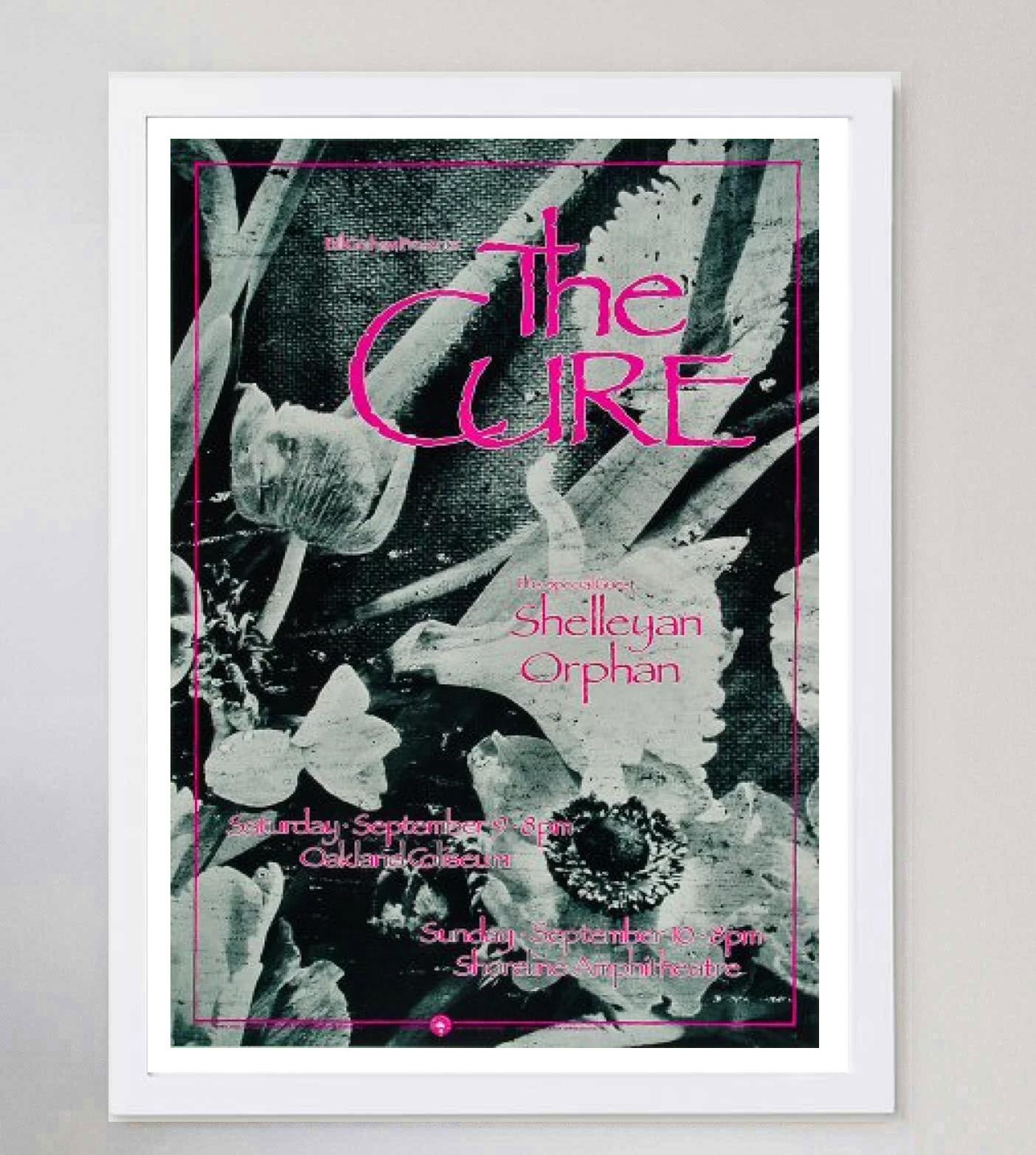 1989 The Cure - Oakland Coliseum Original Vintage Poster In Good Condition For Sale In Winchester, GB