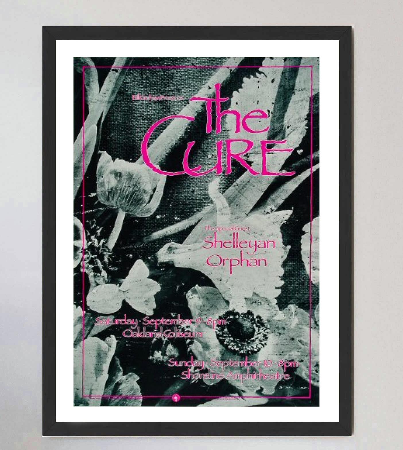 Late 20th Century 1989 The Cure - Oakland Coliseum Original Vintage Poster For Sale