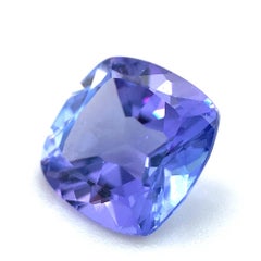 1.98ct Cushion Bluish Violet Tanzanite from Tanzania
