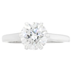 Bague de fiançailles en platine sertie de diamants G VVS2 de 1,98 carat