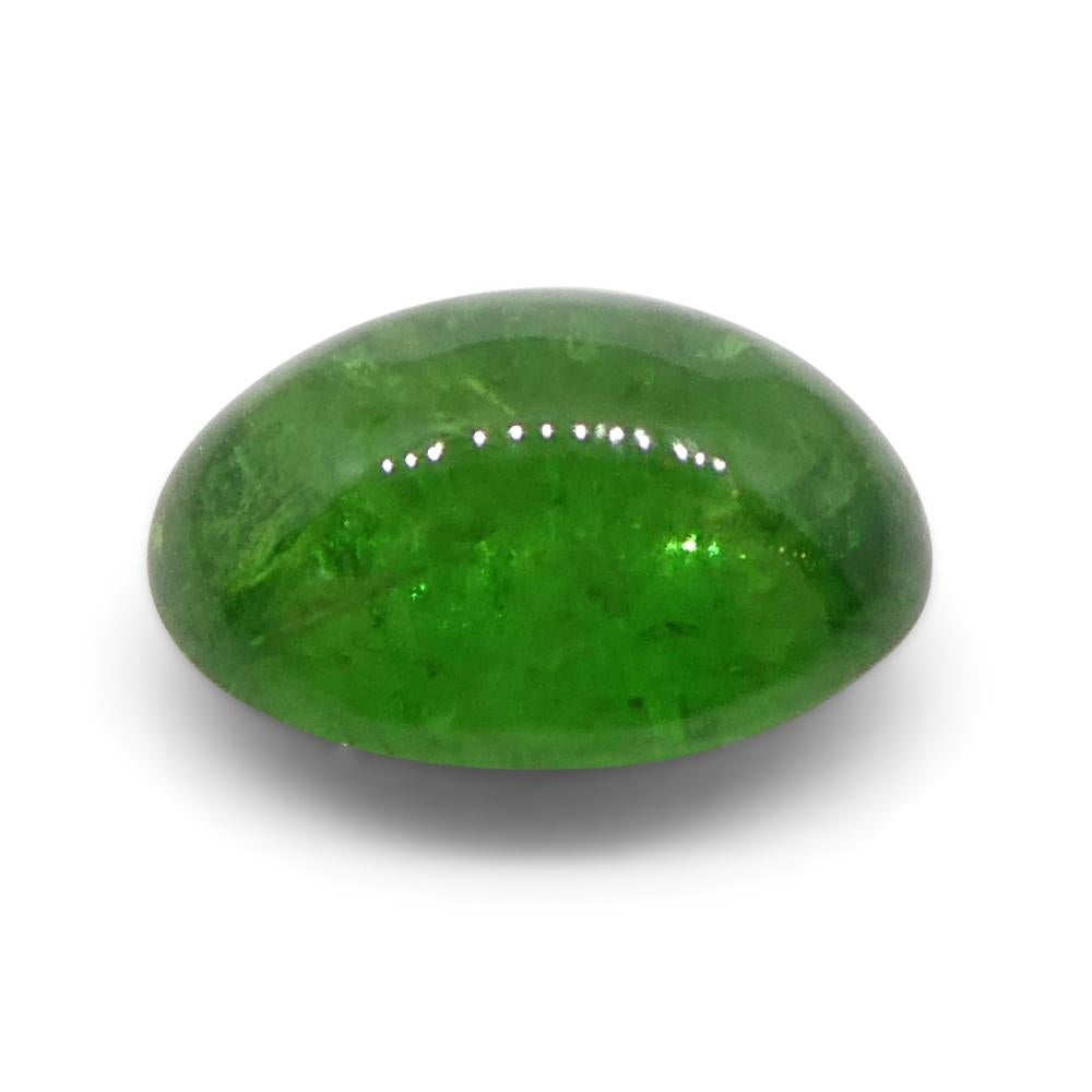 1.98ct Oval Cabochon Green Tsavorite Garnet from Kenya, Unheated For Sale 5