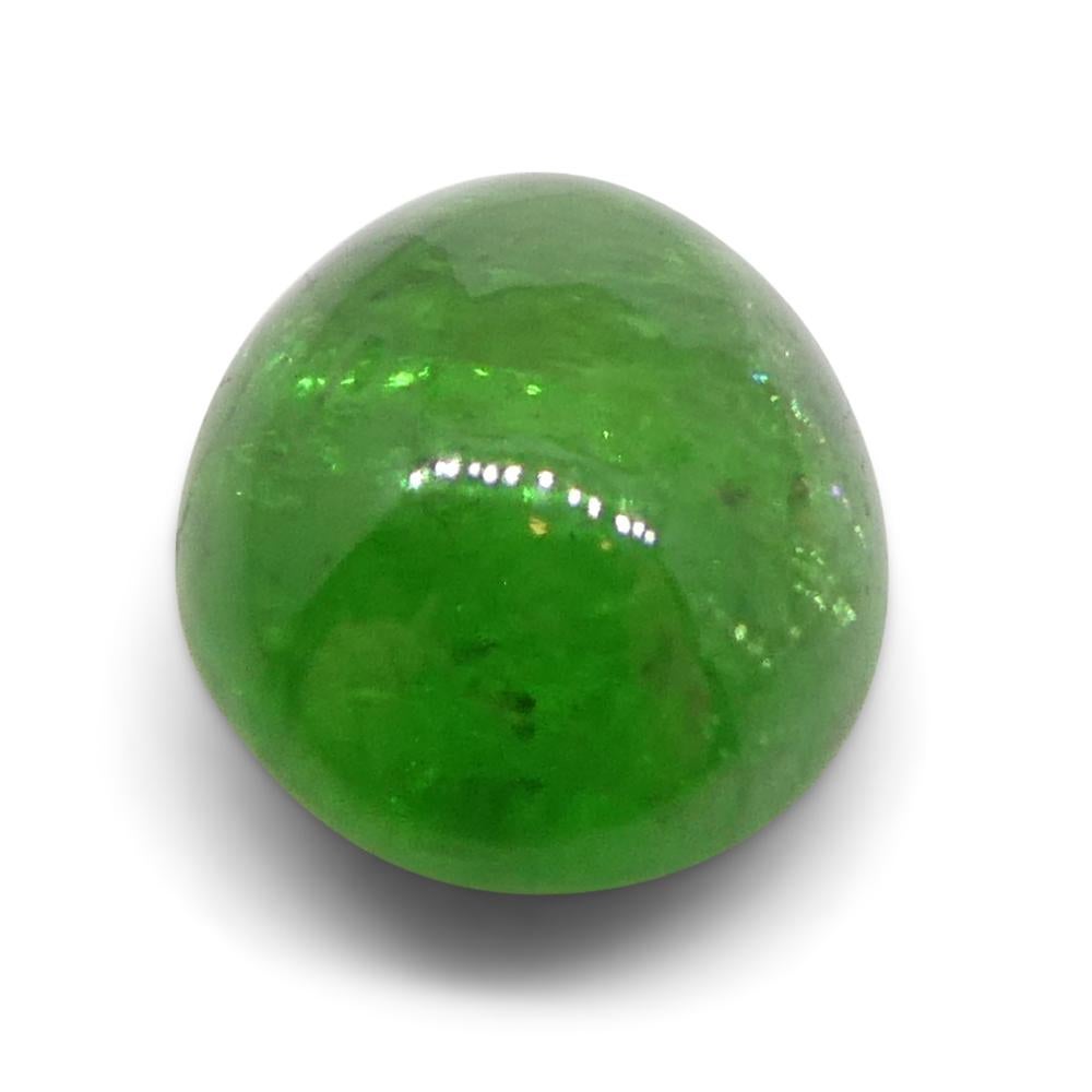 1.98ct Oval Cabochon Green Tsavorite Garnet from Kenya, Unheated For Sale 7