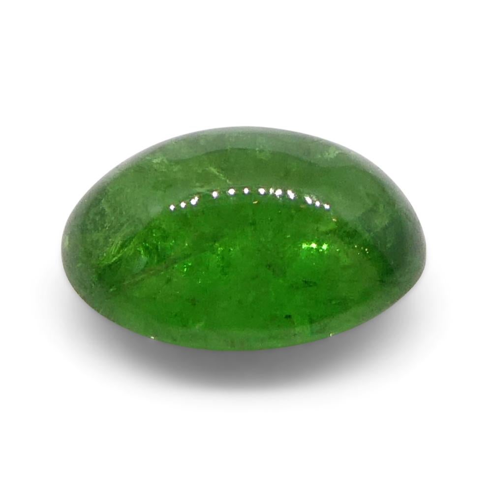 1.98ct Oval Cabochon Green Tsavorite Garnet from Kenya, Unheated For Sale 3