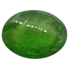 1.98ct Oval Cabochon Green Tsavorite Garnet from Kenya, Unheated